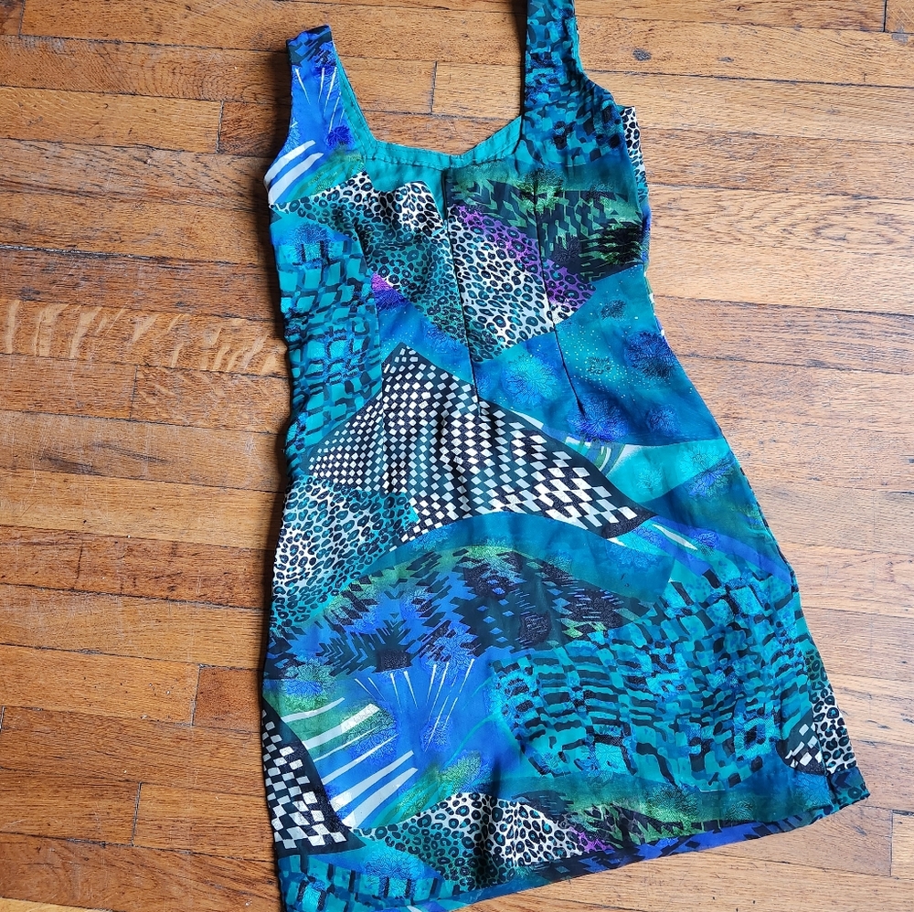 Vintage handmade psychedelic print dress